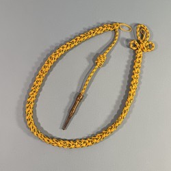 FOURRAGERE REGLEMENTAIRE DE LA MEDAILLE MILITAIRE FERRET DORE FABRICATION ANCIENNE 1914-18 OU  1939-45